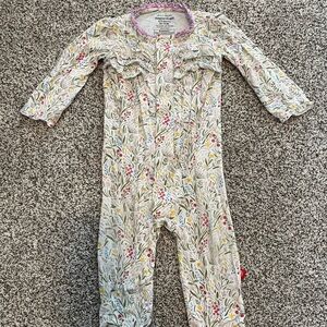 Magnetic Me Floral Baby Girl One Piece Pajamas